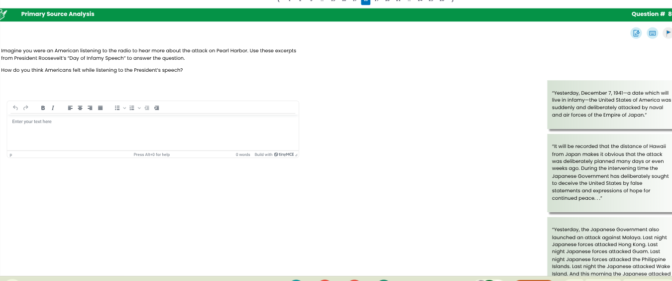 primary source analysis question # 8 imagine you were an american liste…