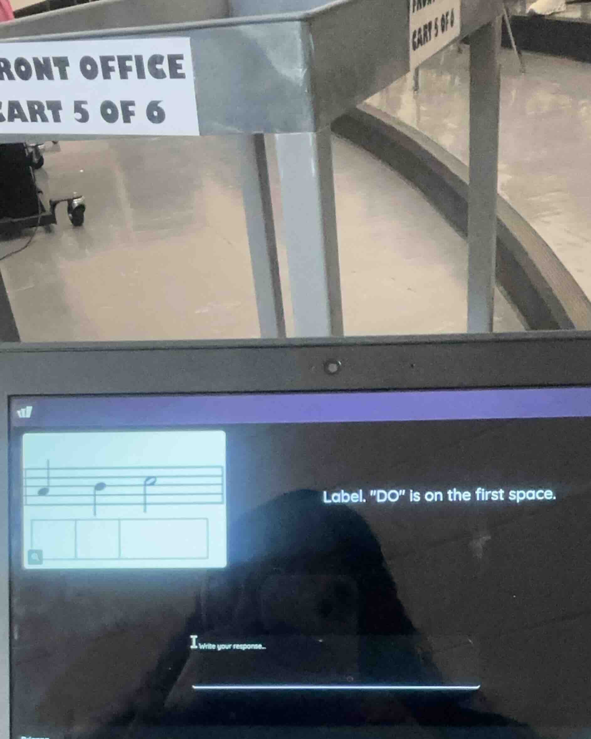 label. \do\ is on the first space. write your response...