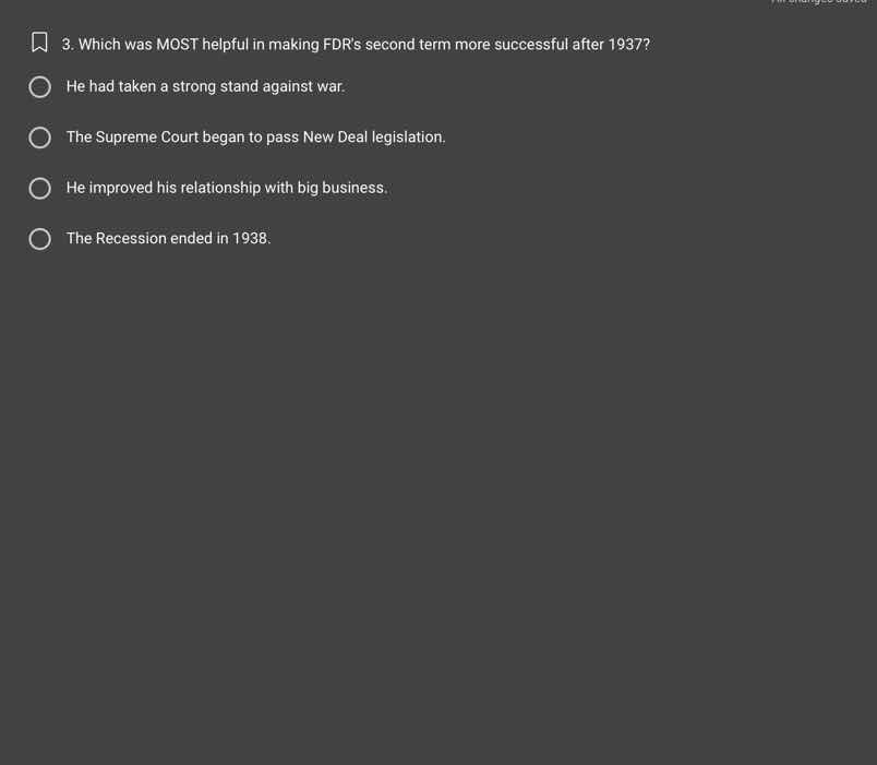 3. which was most helpful in making fdrs second term more successful af…