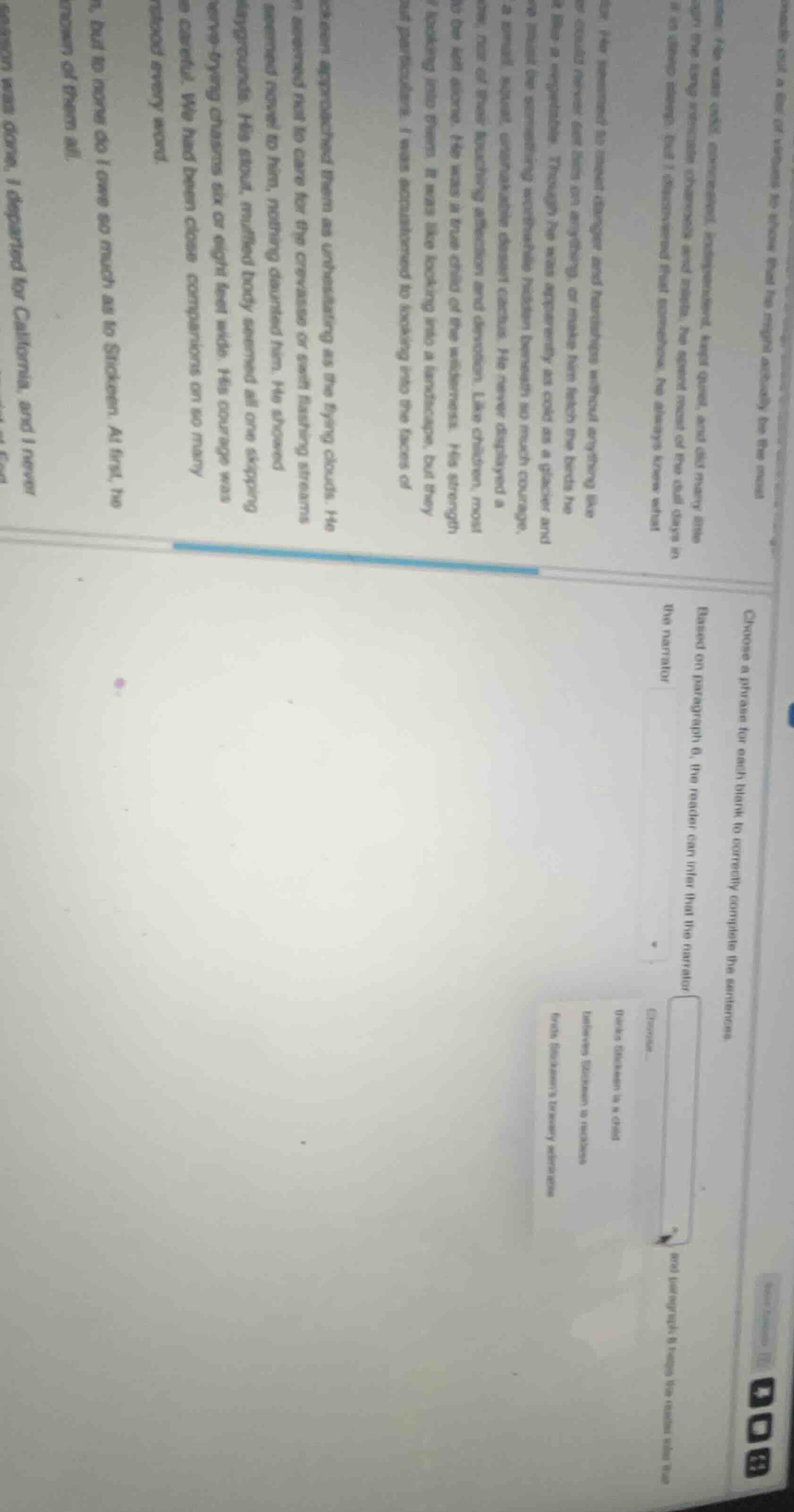 he was cold, concentrated, independent, kept quiet, and did many little…