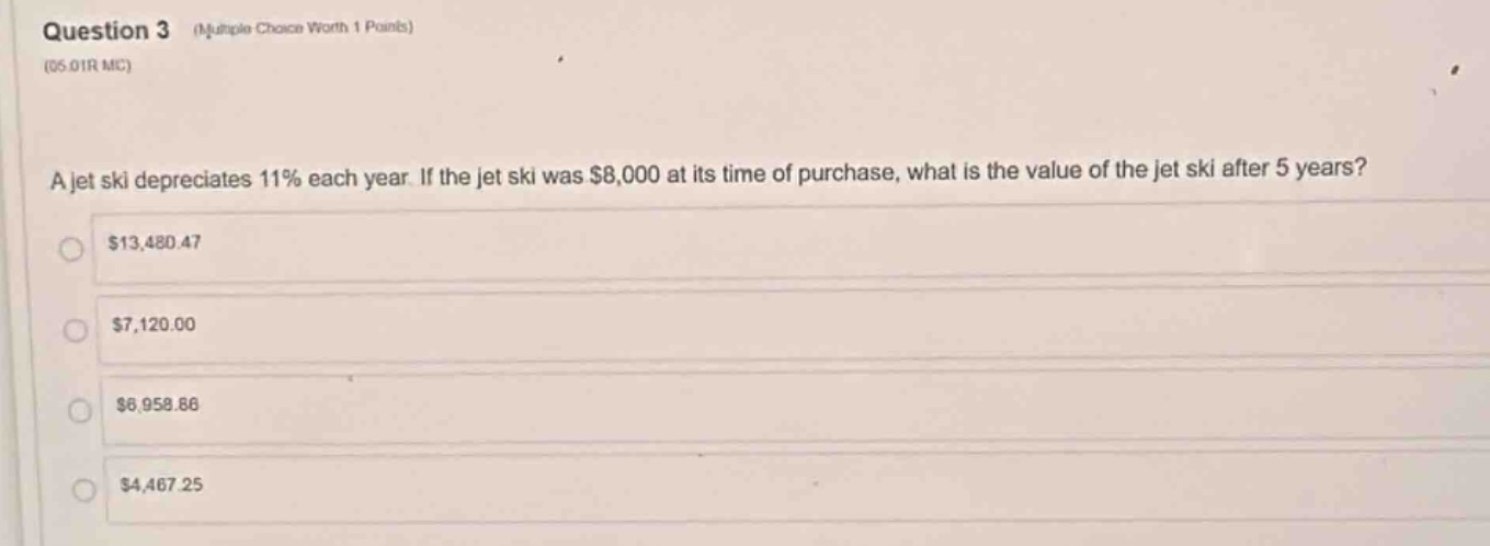 question 3 (multiple choice worth 1 points) (05.01r mc) a jet ski depre…