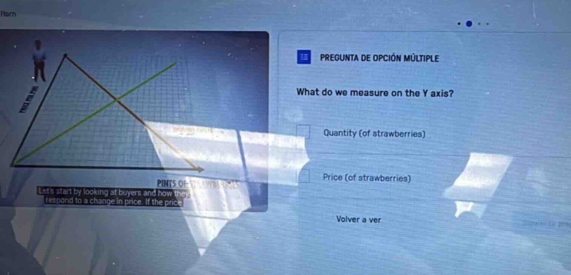 pregunta de opción múltiple what do we measure on the y axis? quantity …