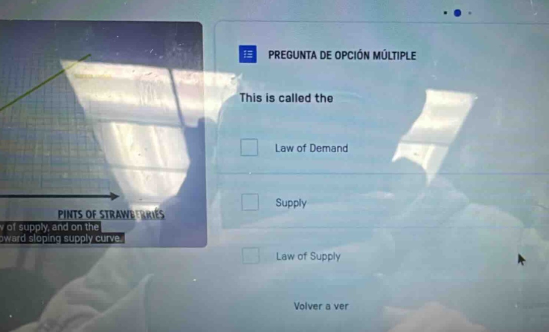 pregunta de opción múltiple this is called the law of demand supply law…
