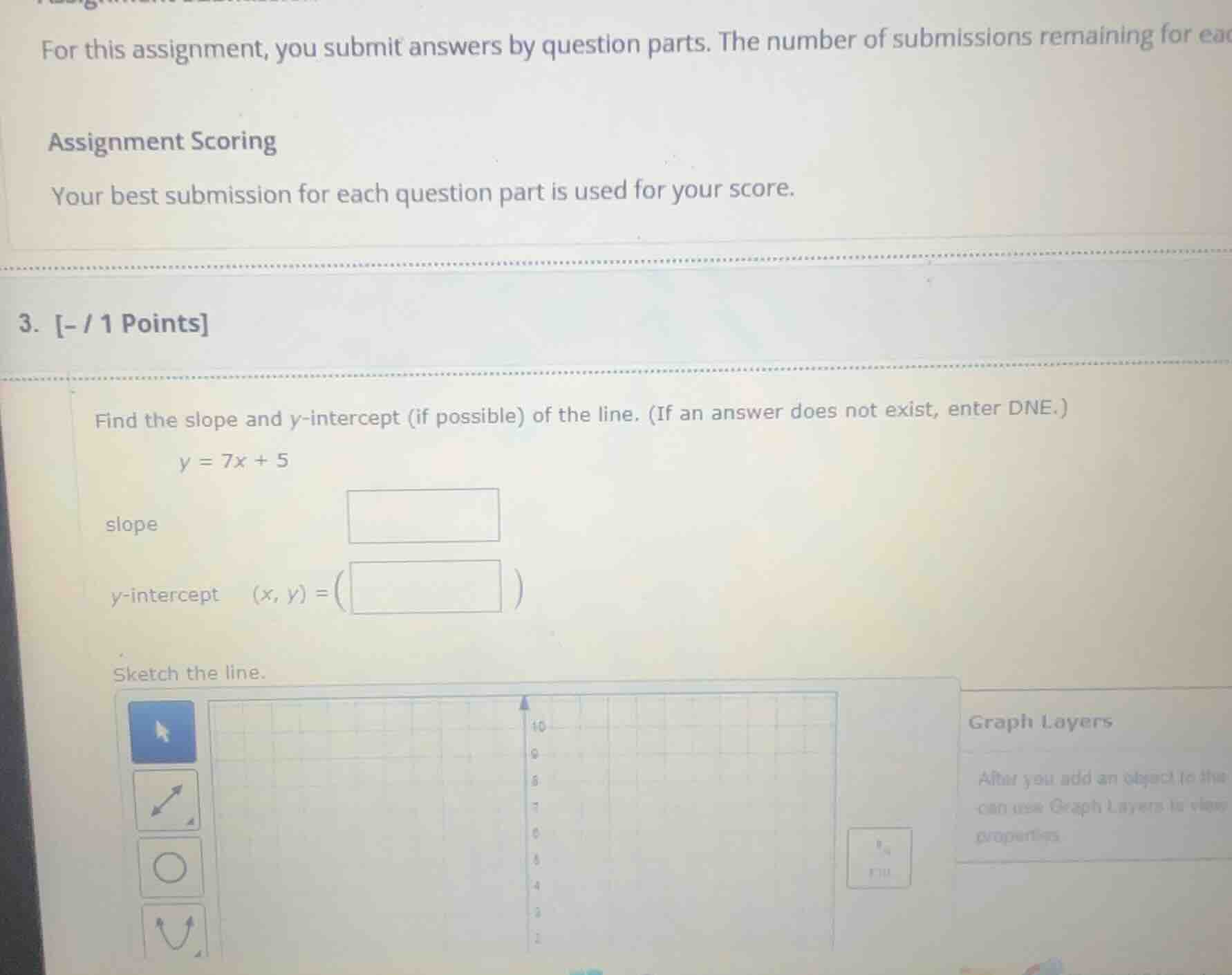for this assignment, you submit answers by question parts. the number o…