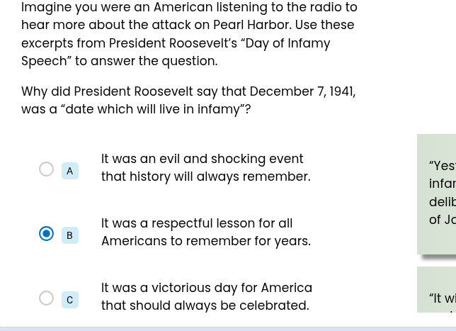 imagine you were an american listening to the radio to hear more about …