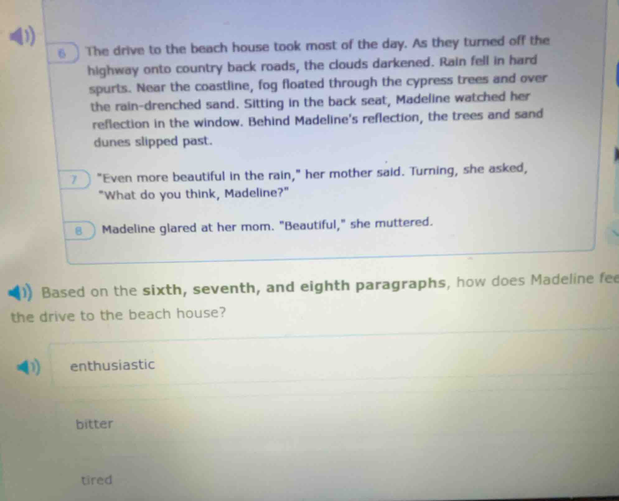 6 the drive to the beach house took most of the day. as they turned off…