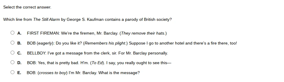 select the correct answer. which line from the still alarm by george s.…