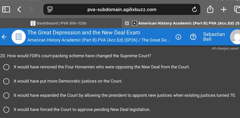 the great depression and the new deal exam american history academic (p…