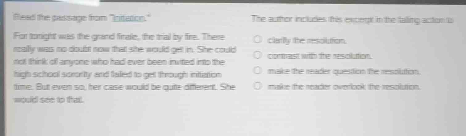 read the passage from \initiation.\ for tonight was the grand finale, t…