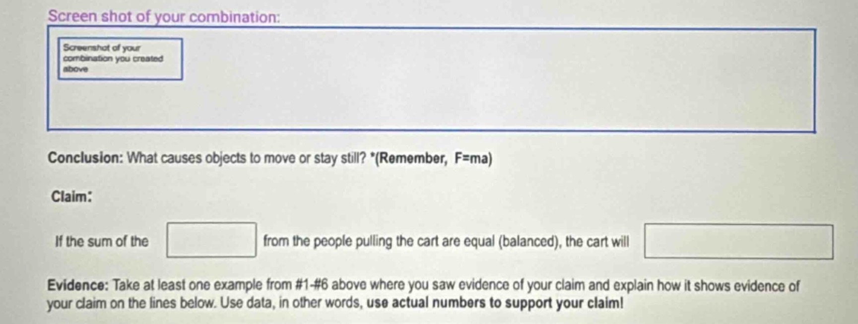 screen shot of your combination: screenshot of your combination you cre…