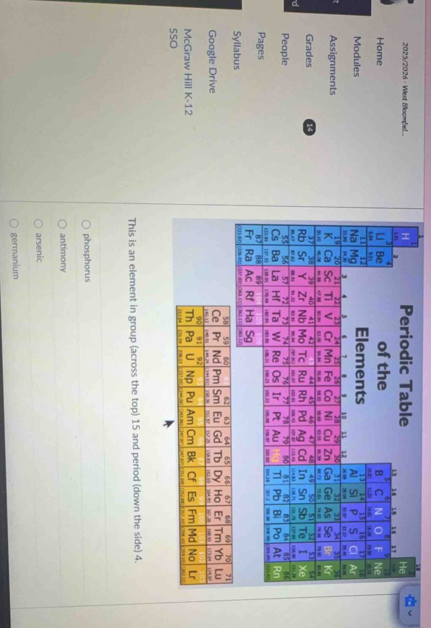 2025/2026 - west bloomfiel... home modules assignments grades 14 people…