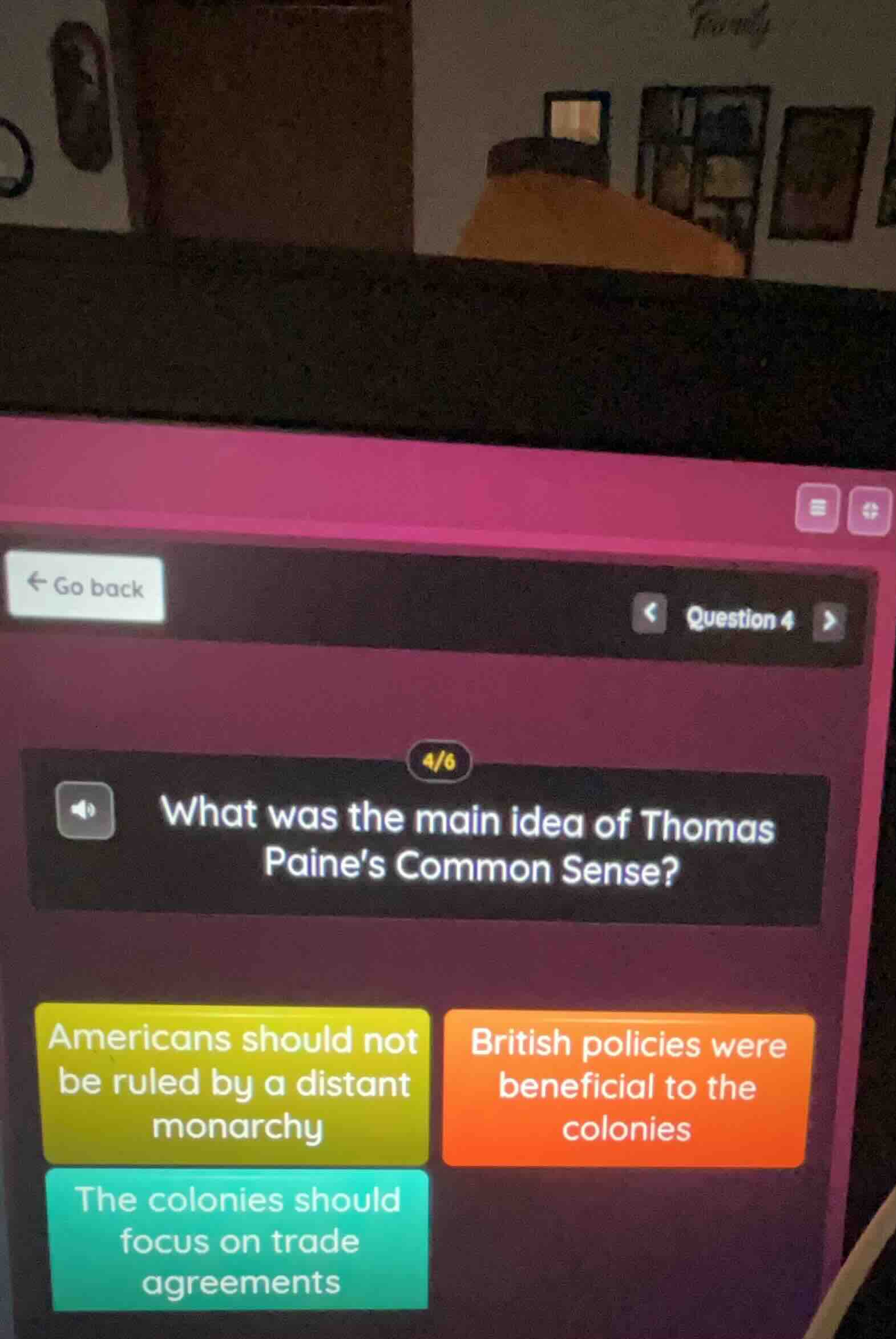 go back question 4 4/6 what was the main idea of thomas paines common s…