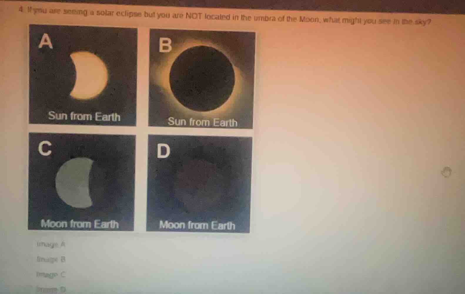 4. if you are seeing a solar eclipse but you are not located in the umb…