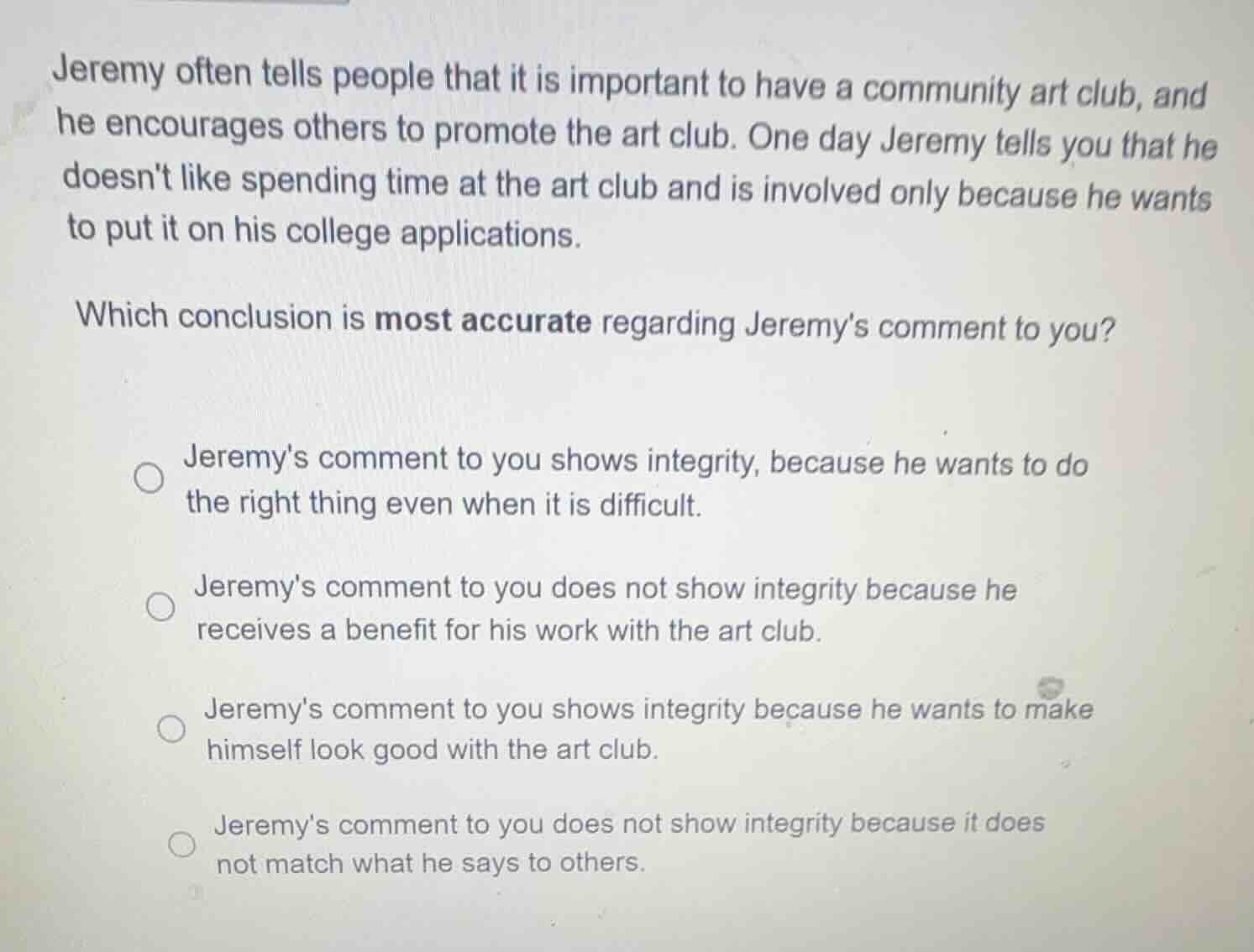 jeremy often tells people that it is important to have a community art …