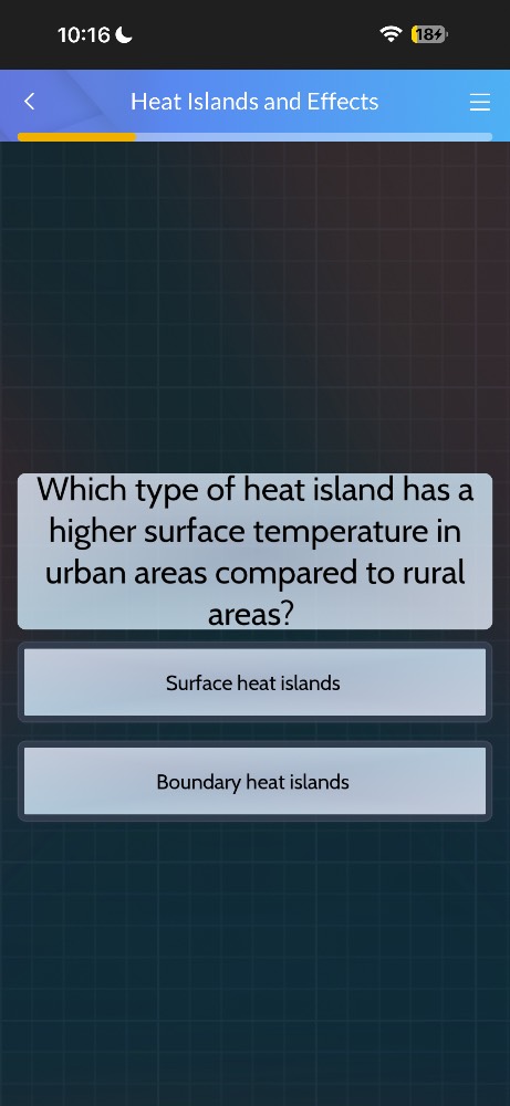 heat islands and effects which type of heat island has a higher surface…