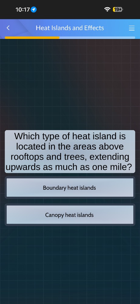 heat islands and effects which type of heat island is located in the ar…