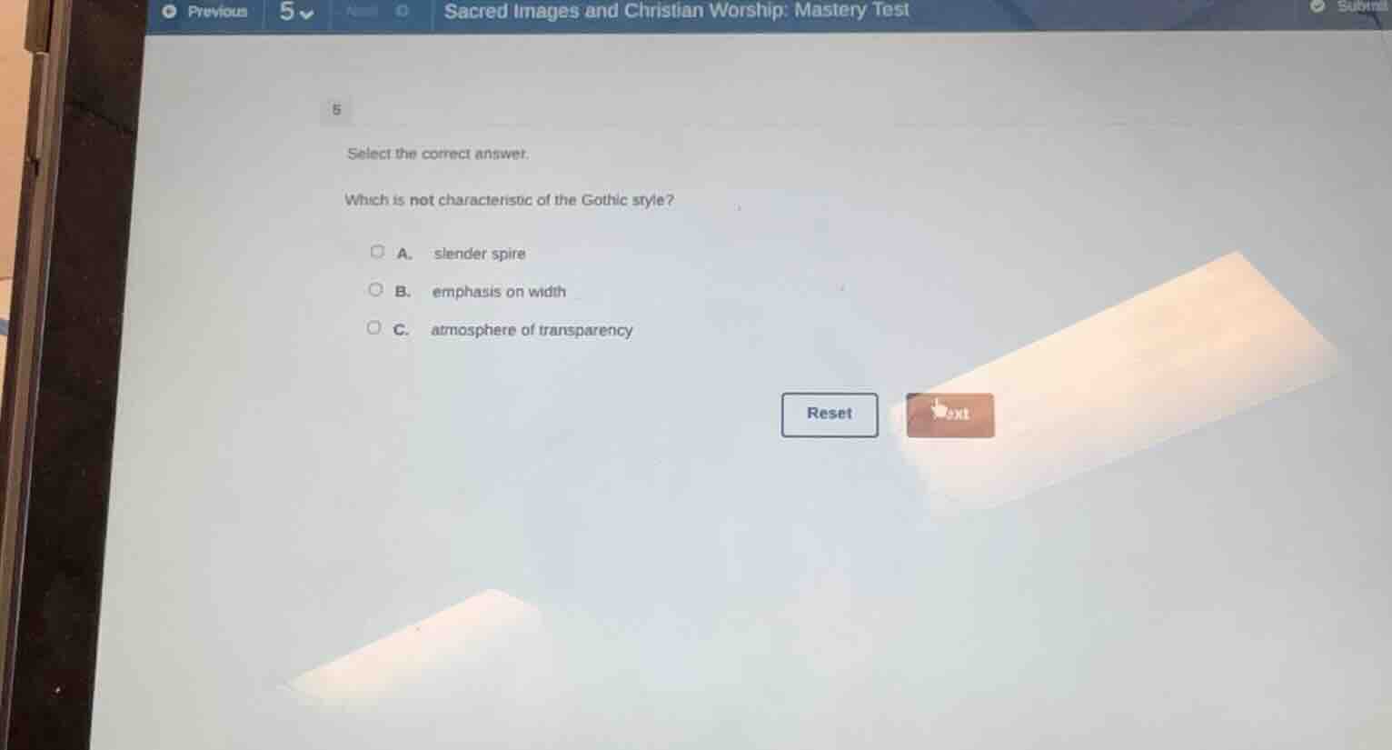 sacred images and christian worship: mastery test 5 select the correct …