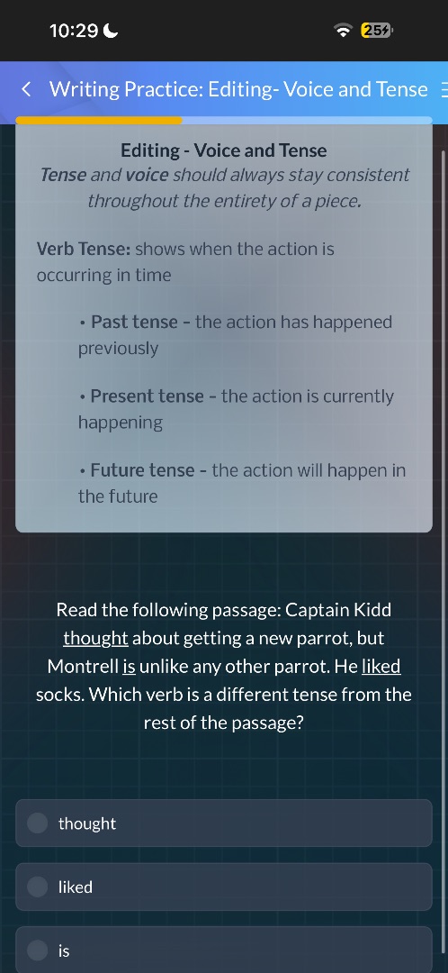 writing practice: editing- voice and tenseediting - voice and tensetens…