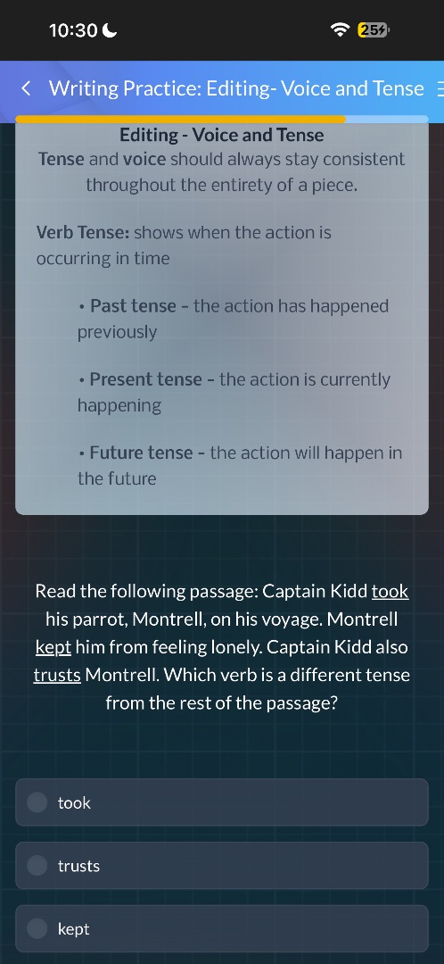 writing practice: editing- voice and tenseediting - voice and tensetens…