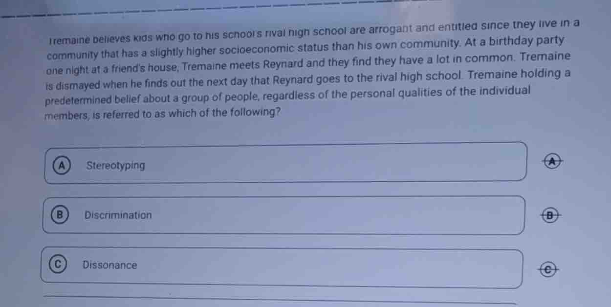 tremaine believes kids who go to his schools rival high school are arro…