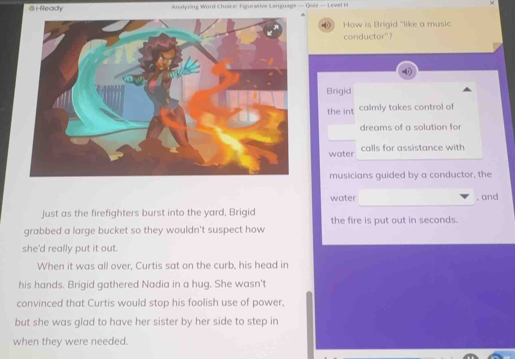 analyzing word choice: figurative language — quiz — level h how is brig…