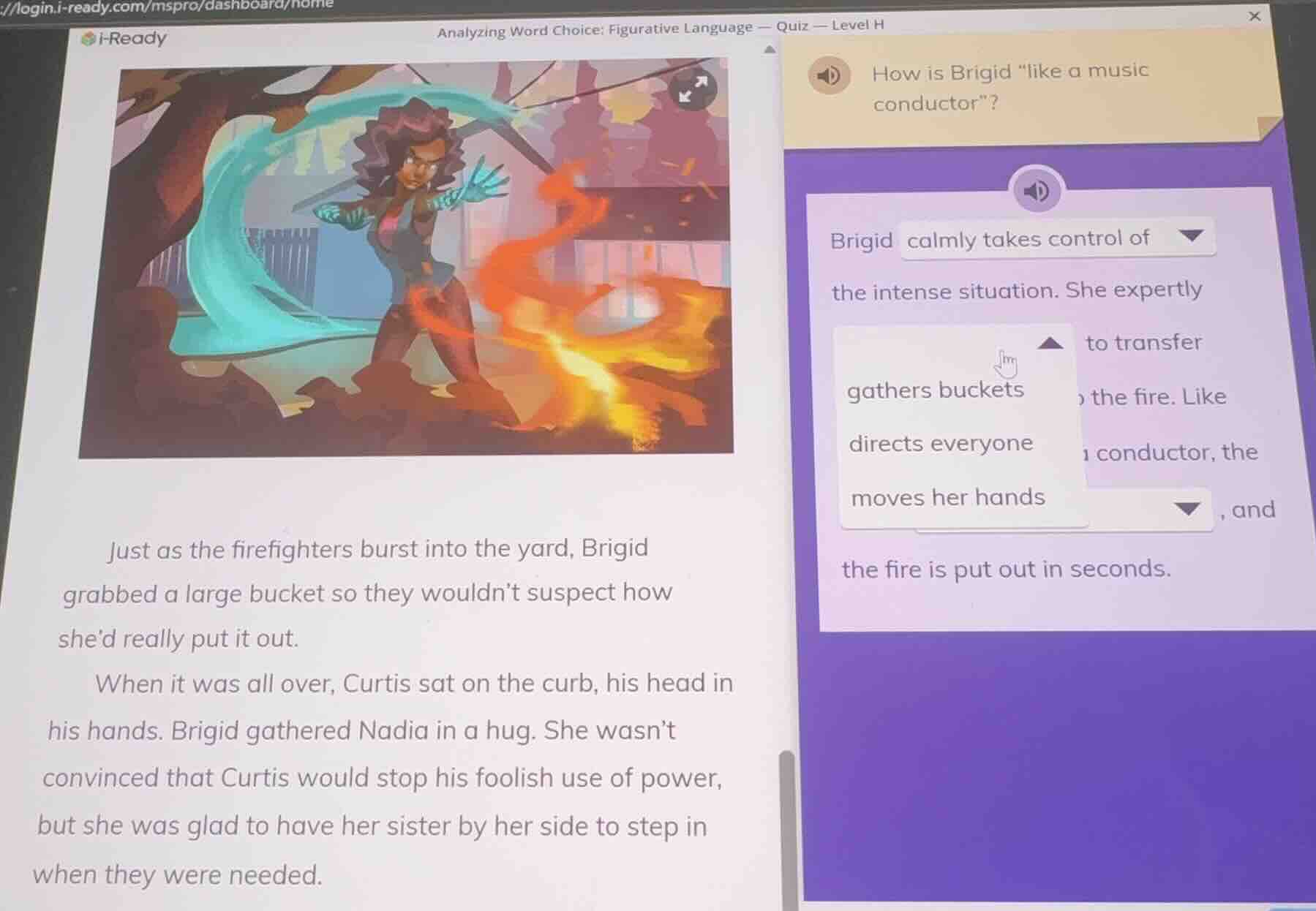 analyzing word choice: figurative language — quiz — level h how is brig…