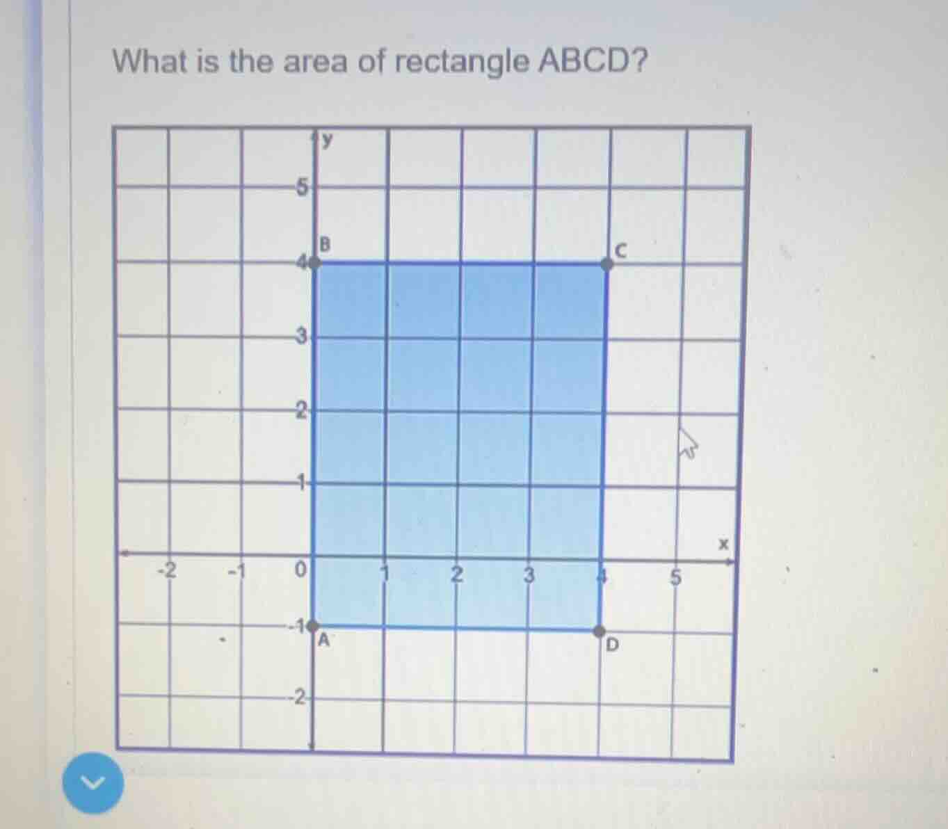 what is the area of rectangle abcd?