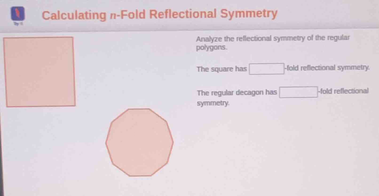calculating n-fold reflectional symmetry analyze the reflectional symme…