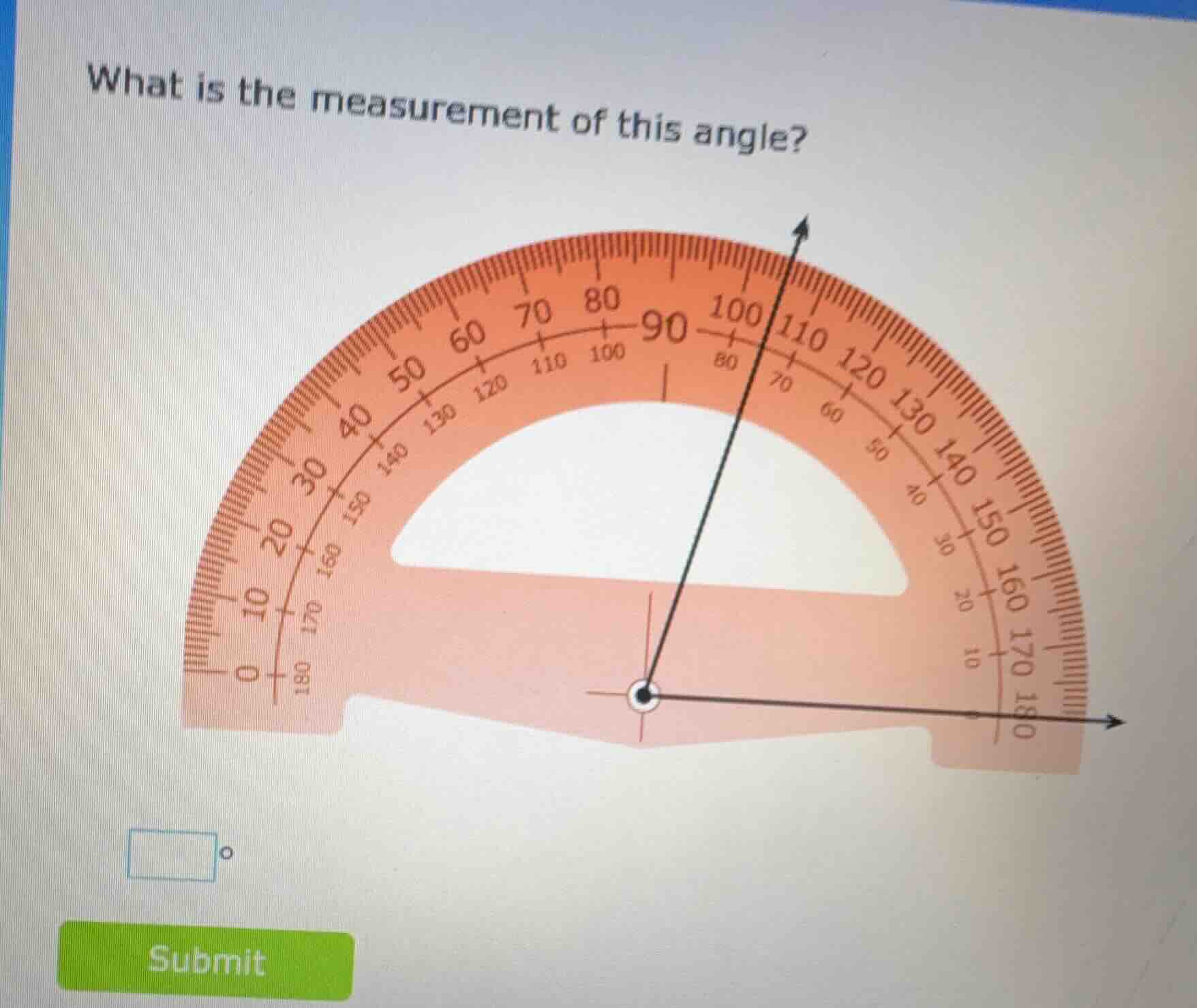 what is the measurement of this angle?