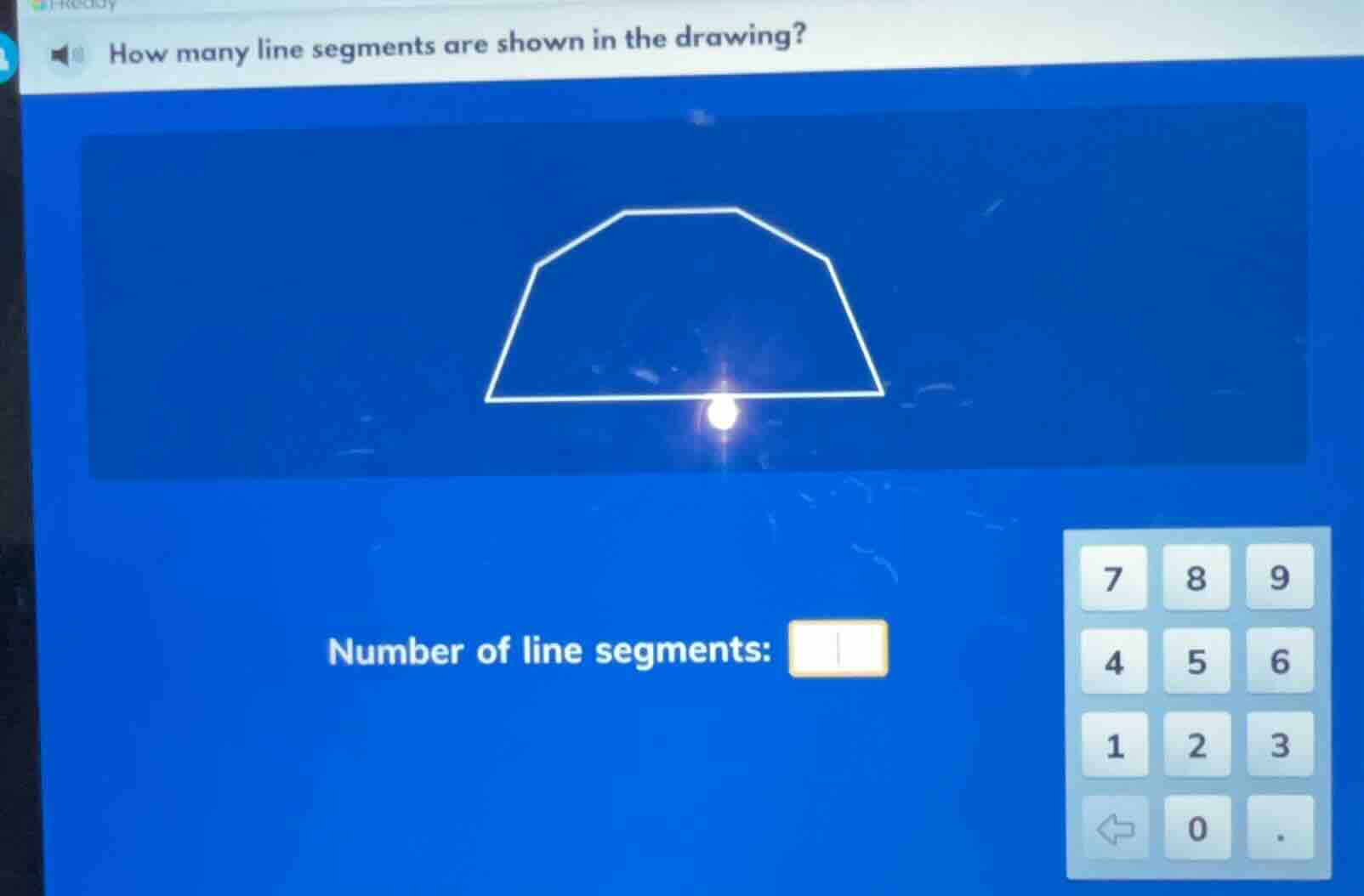 how many line segments are shown in the drawing? number of line segment…