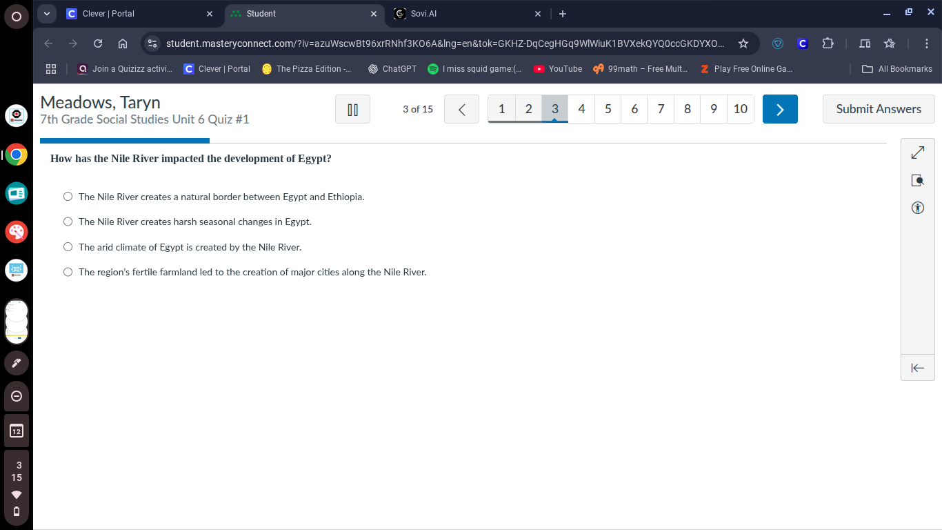 meadows, taryn 7th grade social studies unit 6 quiz #1 3 of 15 1 2 3 4 …