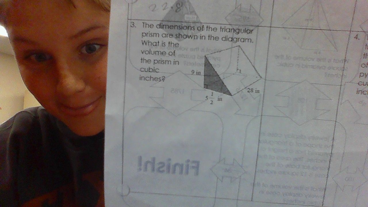 3. the dimensions of the triangular prism are shown in the diagram. wha…