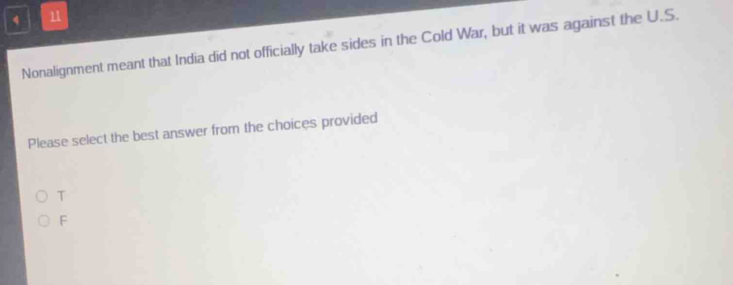 nonalignment meant that india did not officially take sides in the cold…