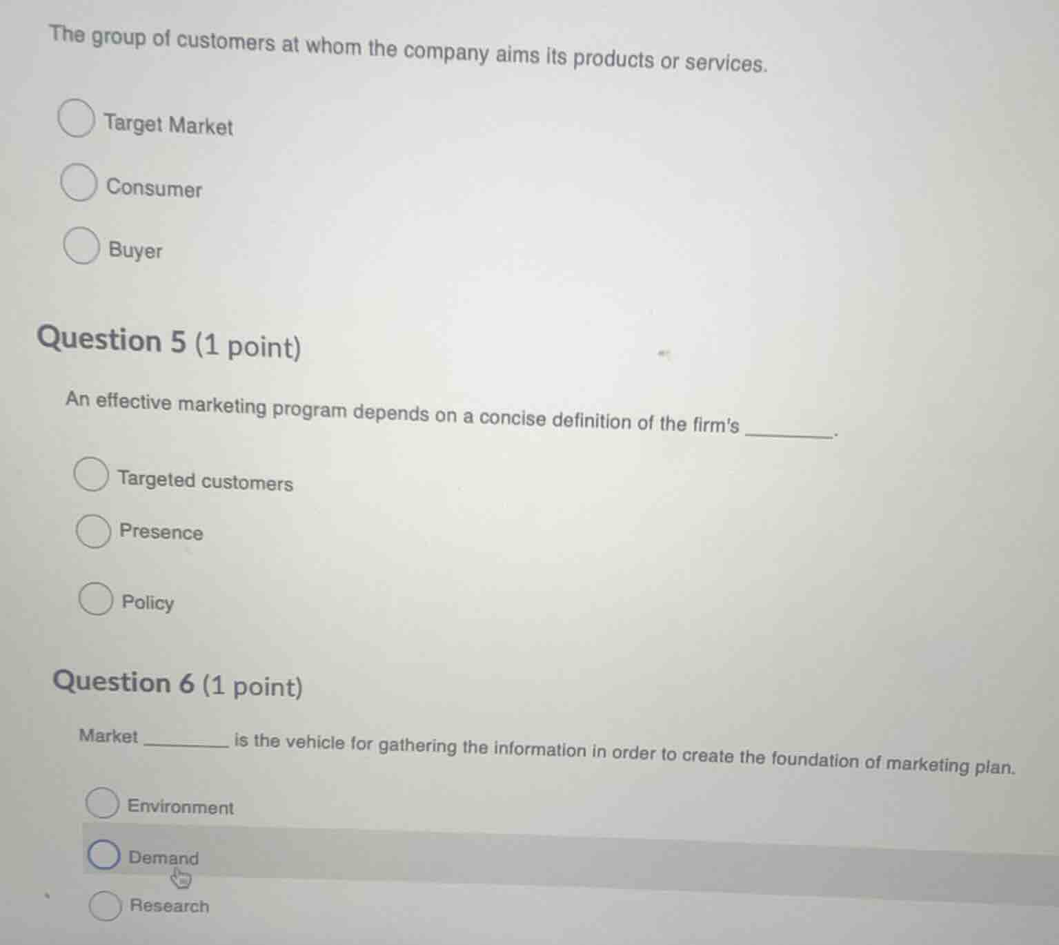 the group of customers at whom the company aims its products or service…