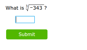 what is $sqrt3{-343}$?