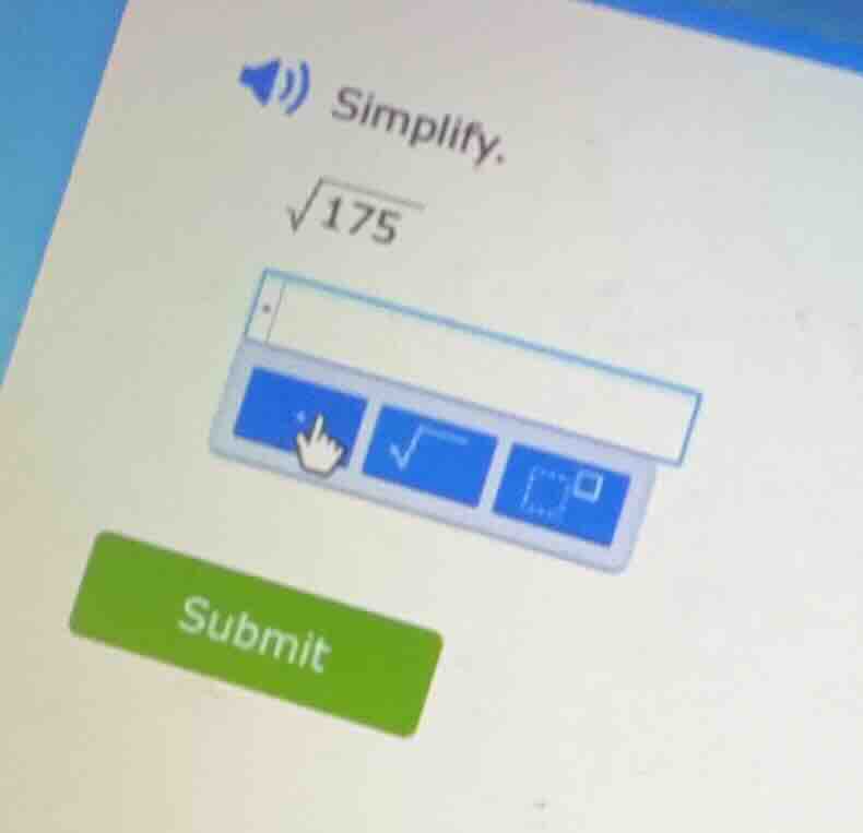 simplify. $sqrt{175}$