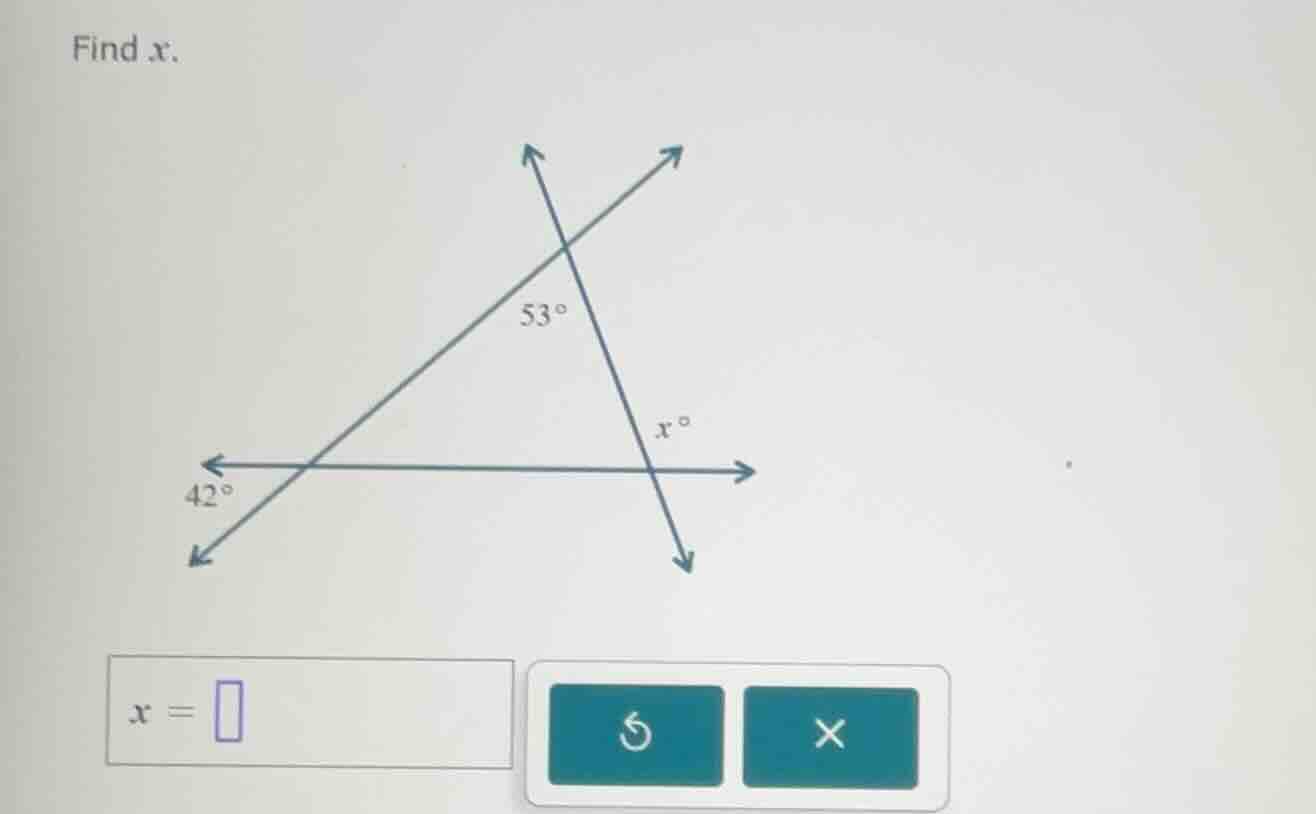 find $x$.\n$x = \\square$