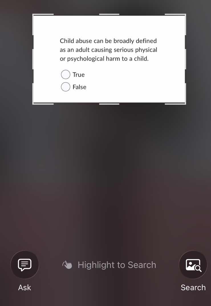 child abuse can be broadly defined as an adult causing serious physical or psychological harm to a child.\n\ntrue\nfalse