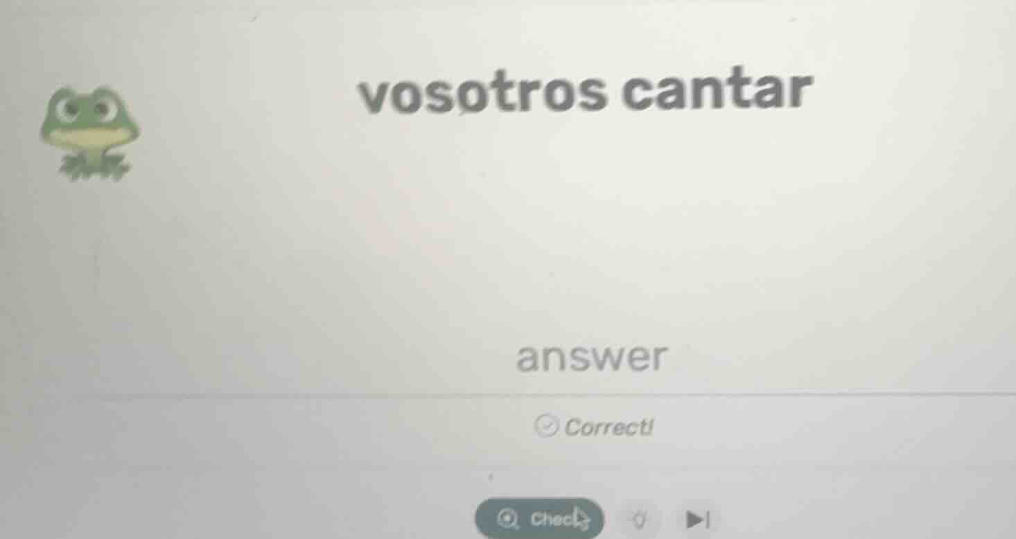 vosotros cantar\nanswer