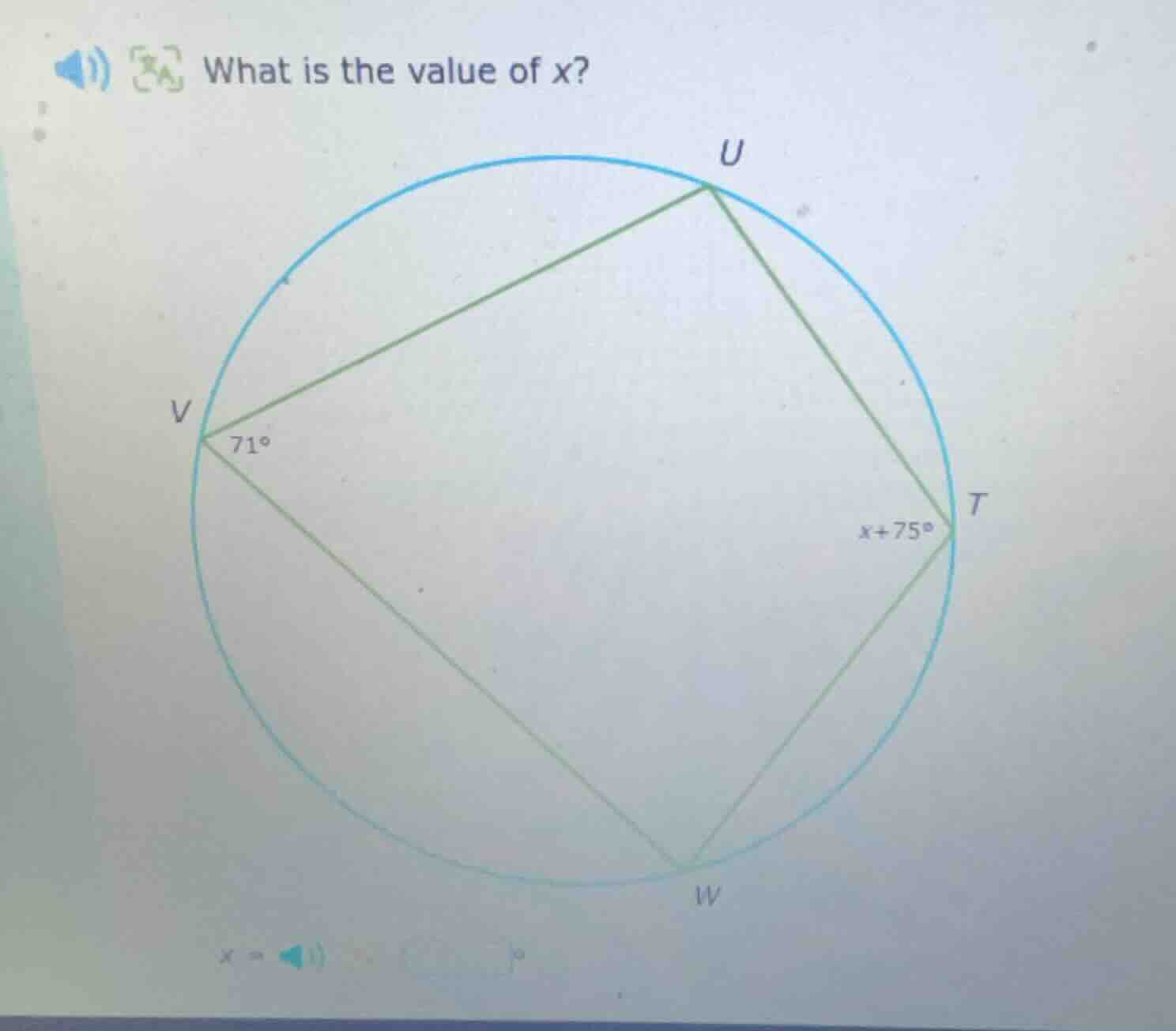 what is the value of $x$?\n$x = $
