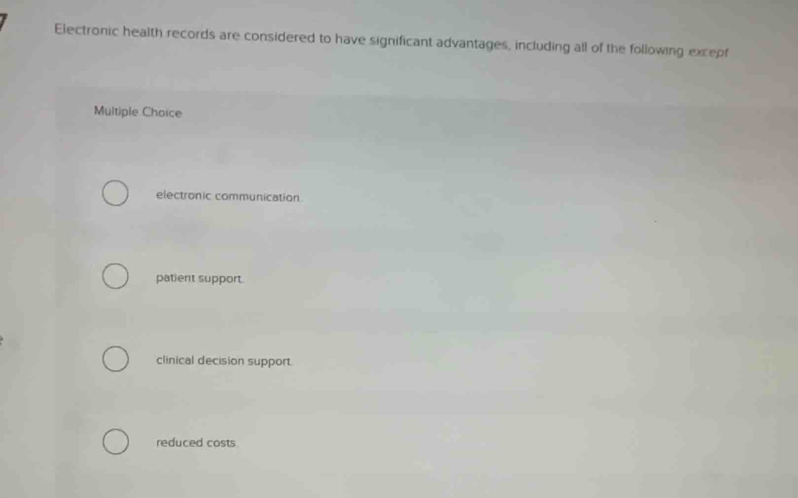 electronic health records are considered to have significant advantages…